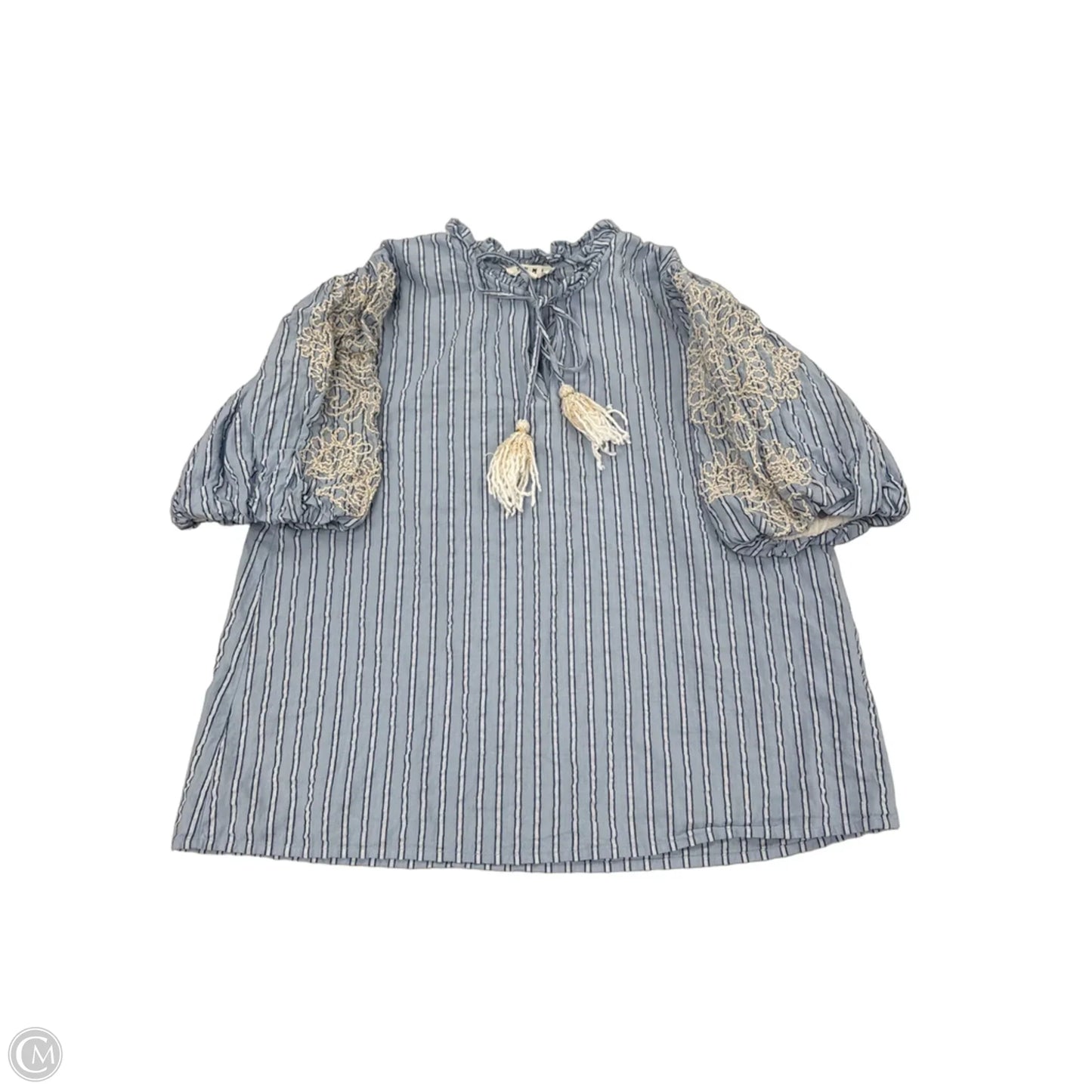 Top Short Sleeve By Thml In Blue, Size: L