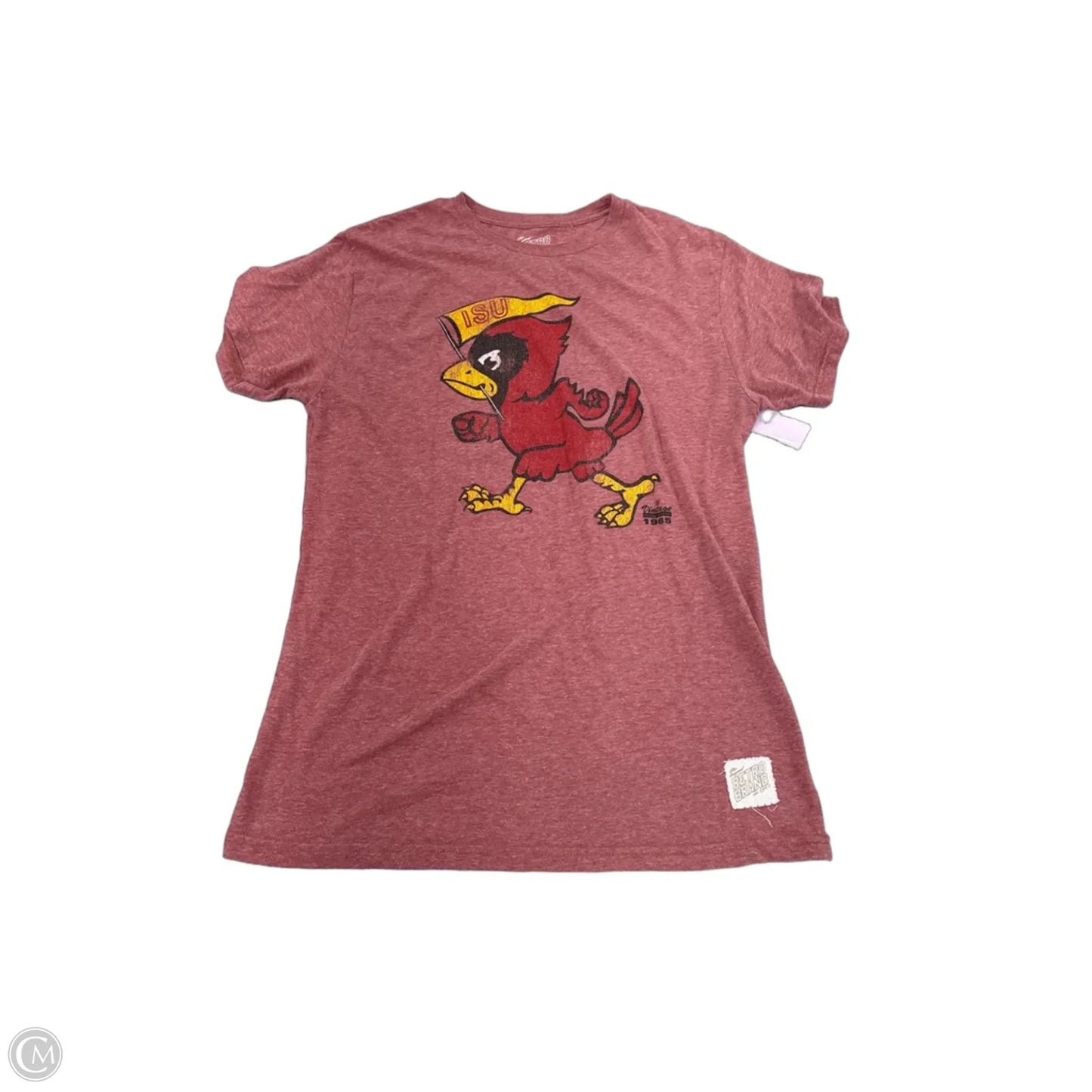 Top Short Sleeve By Cmf In Red, Size: M