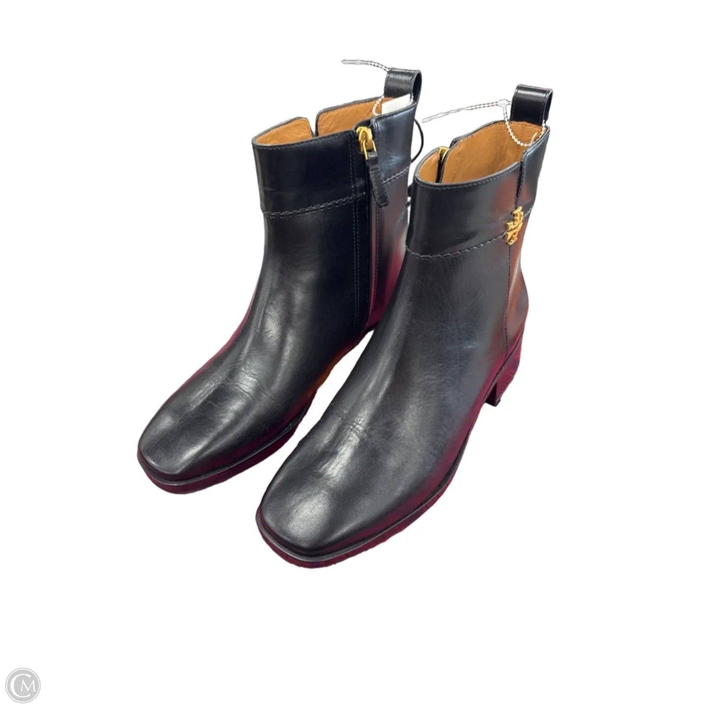 Boots Designer By Tory Burch In Black, Size: 7