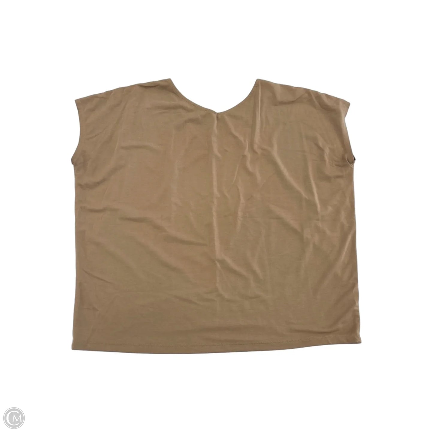 Top Short Sleeve By Ann Taylor In Brown, Size: M
