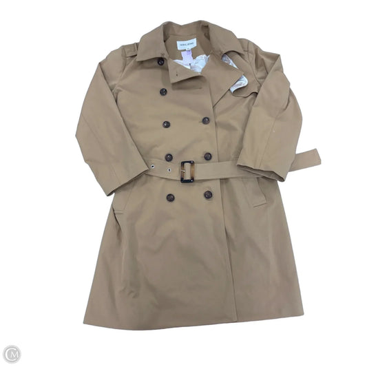Coat Trench Coat By Tribal In Tan, Size: M