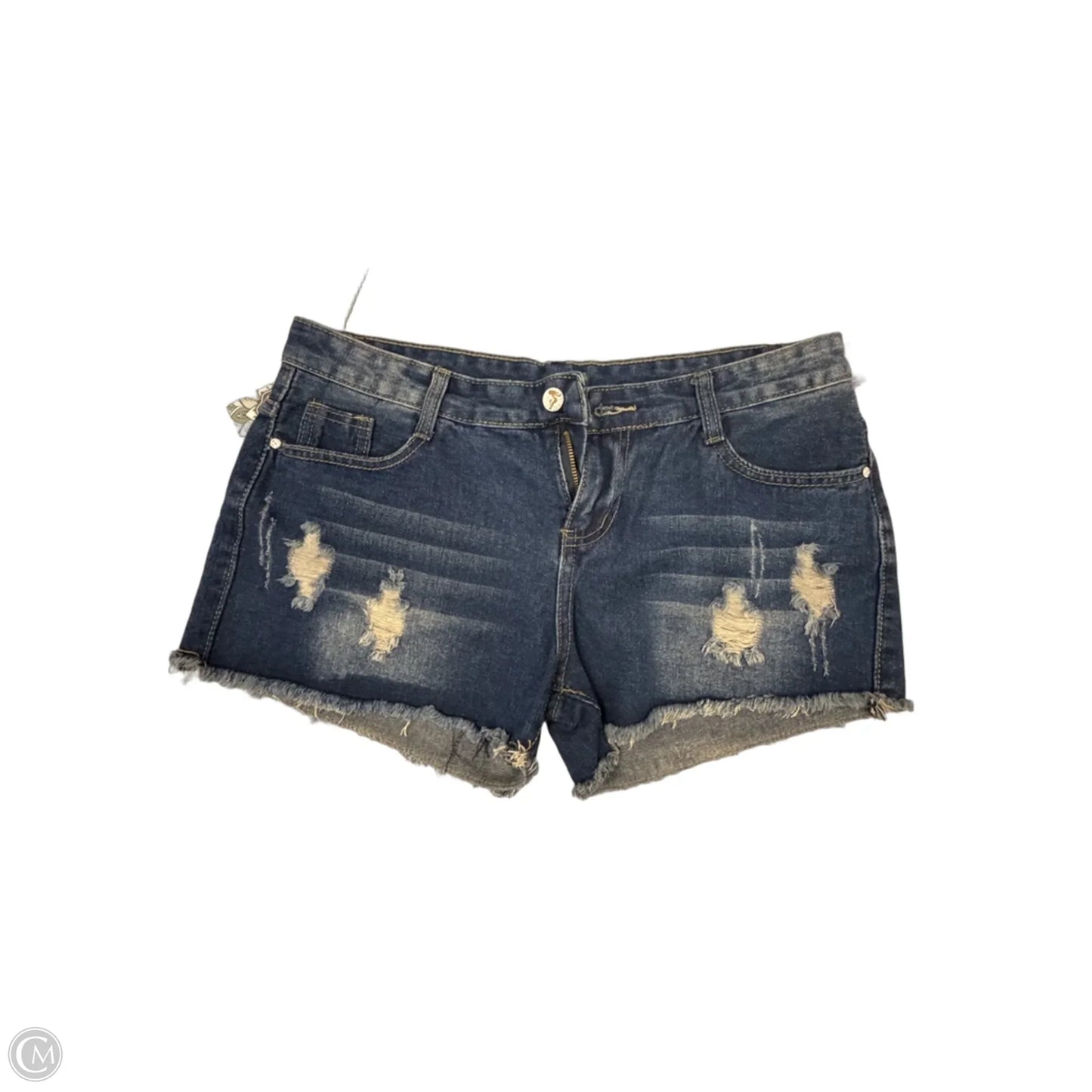 Shorts By Cme In Blue Denim, Size: 16