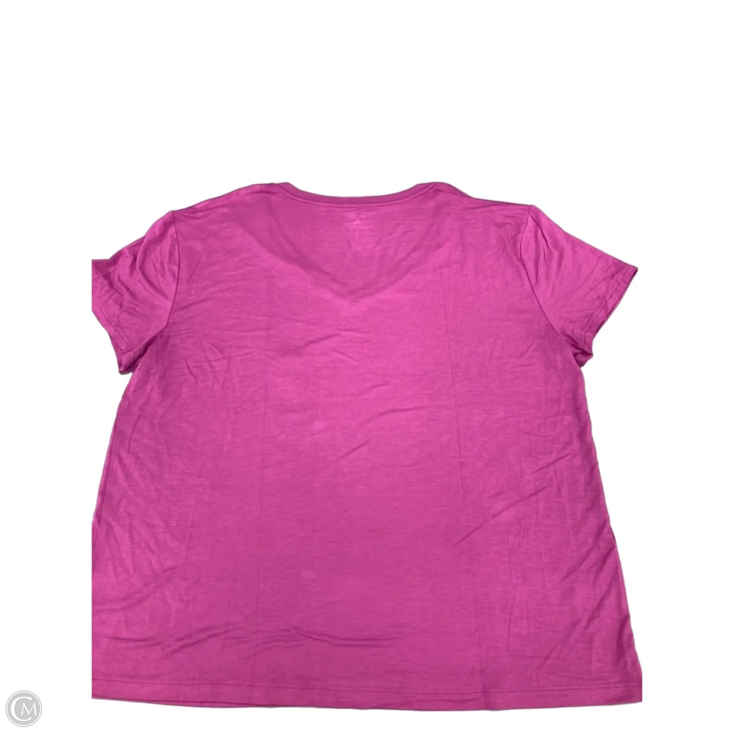 Top Short Sleeve Basic By Nine West In Pink, Size: Xl