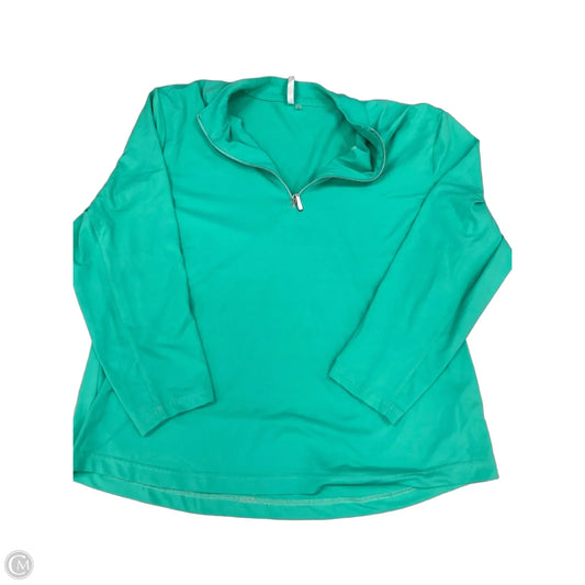 Top Long Sleeve By Lulu B In Green, Size: Xl