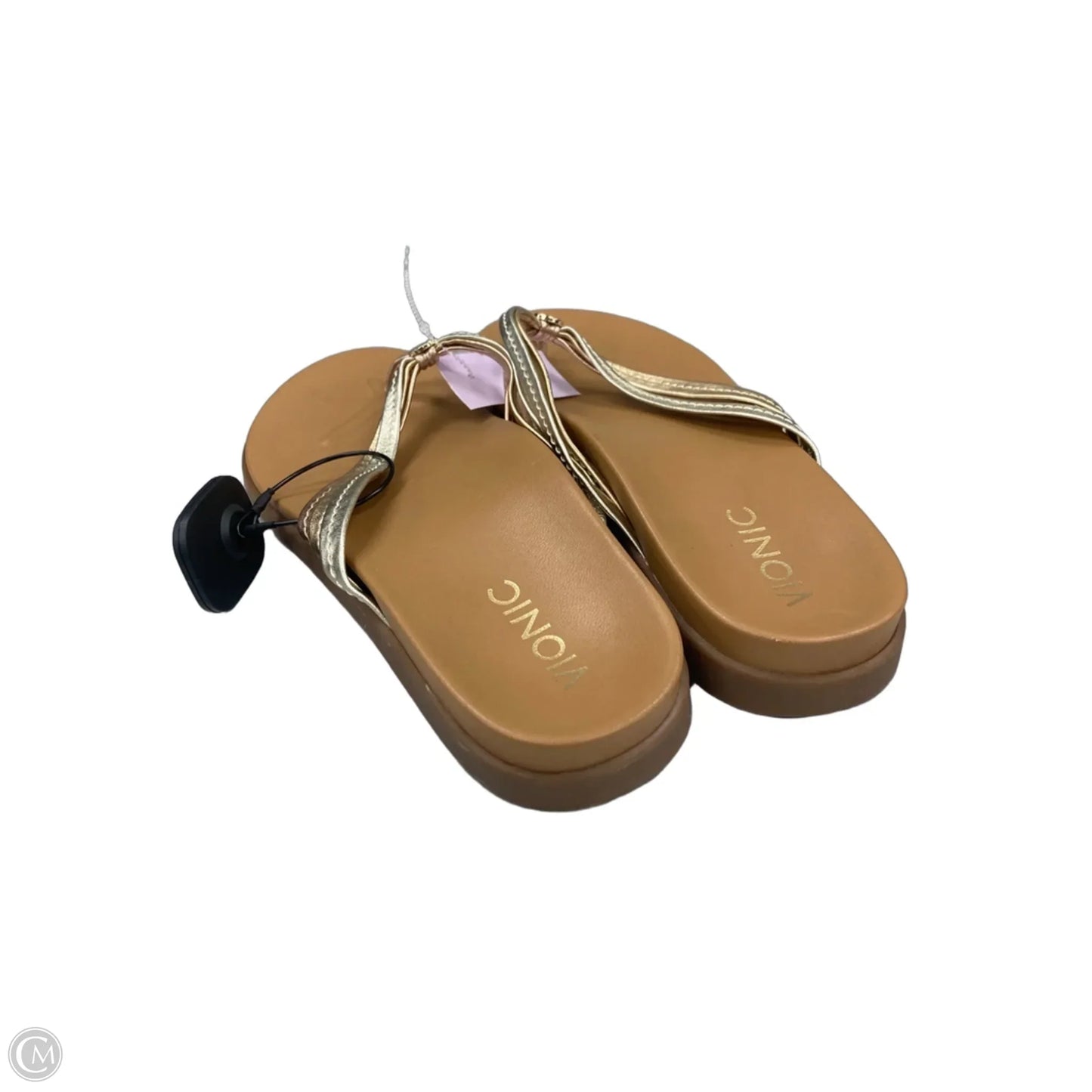 Sandals Flip Flops By Vionic In Tan, Size: 11