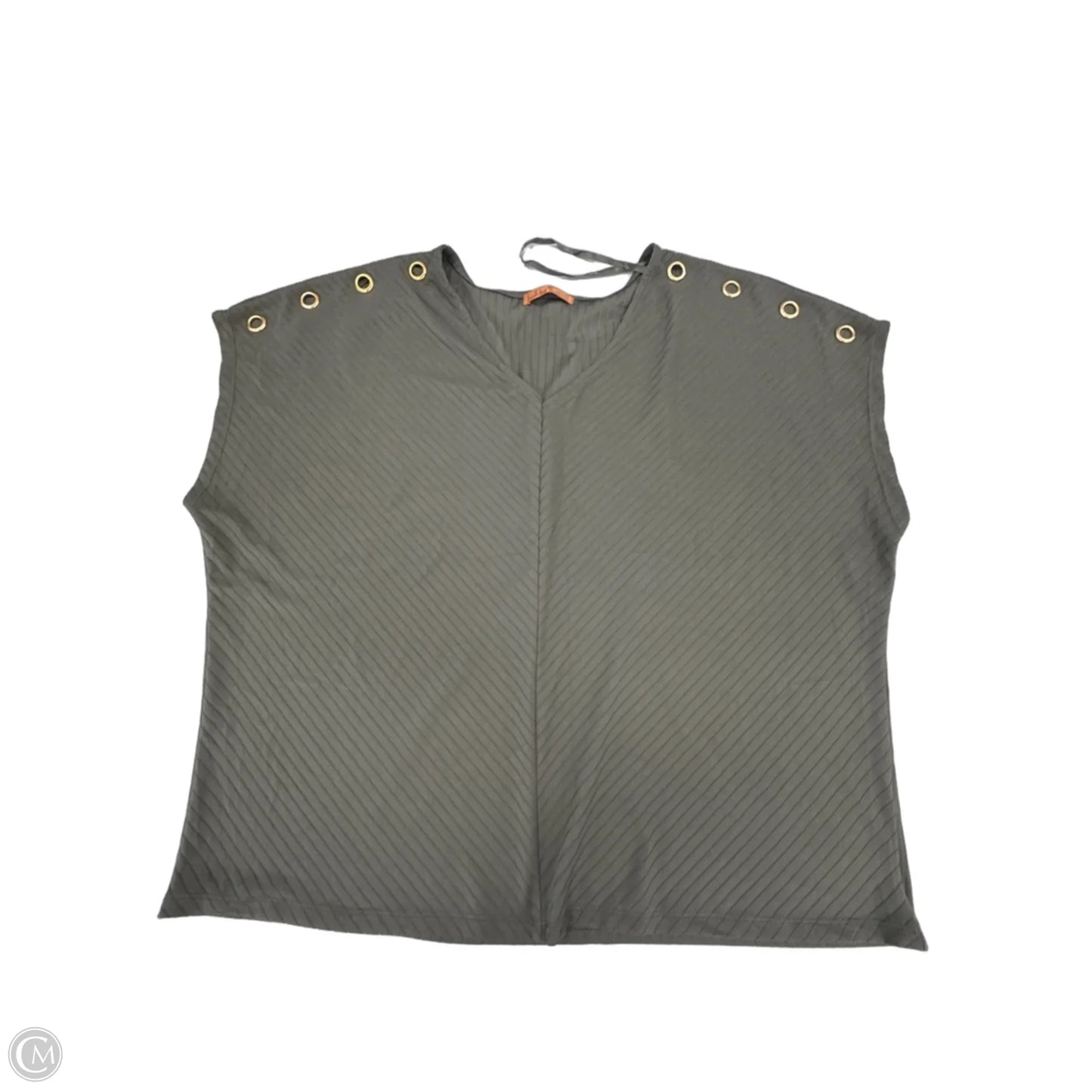 Top Short Sleeve By Belldini In Green, Size: 1x