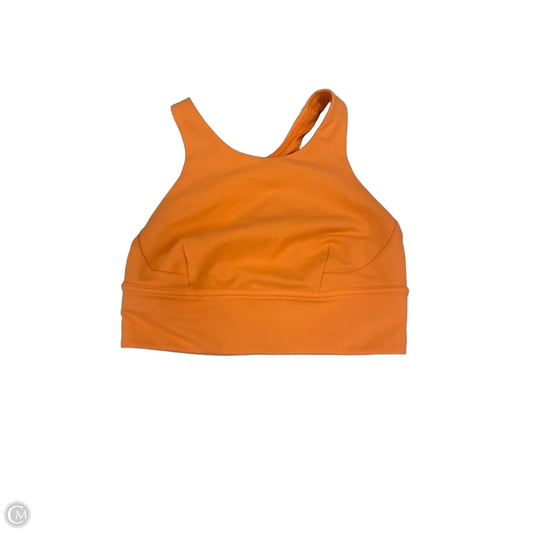 Athletic Bra By Lululemon In Orange, Size: 6