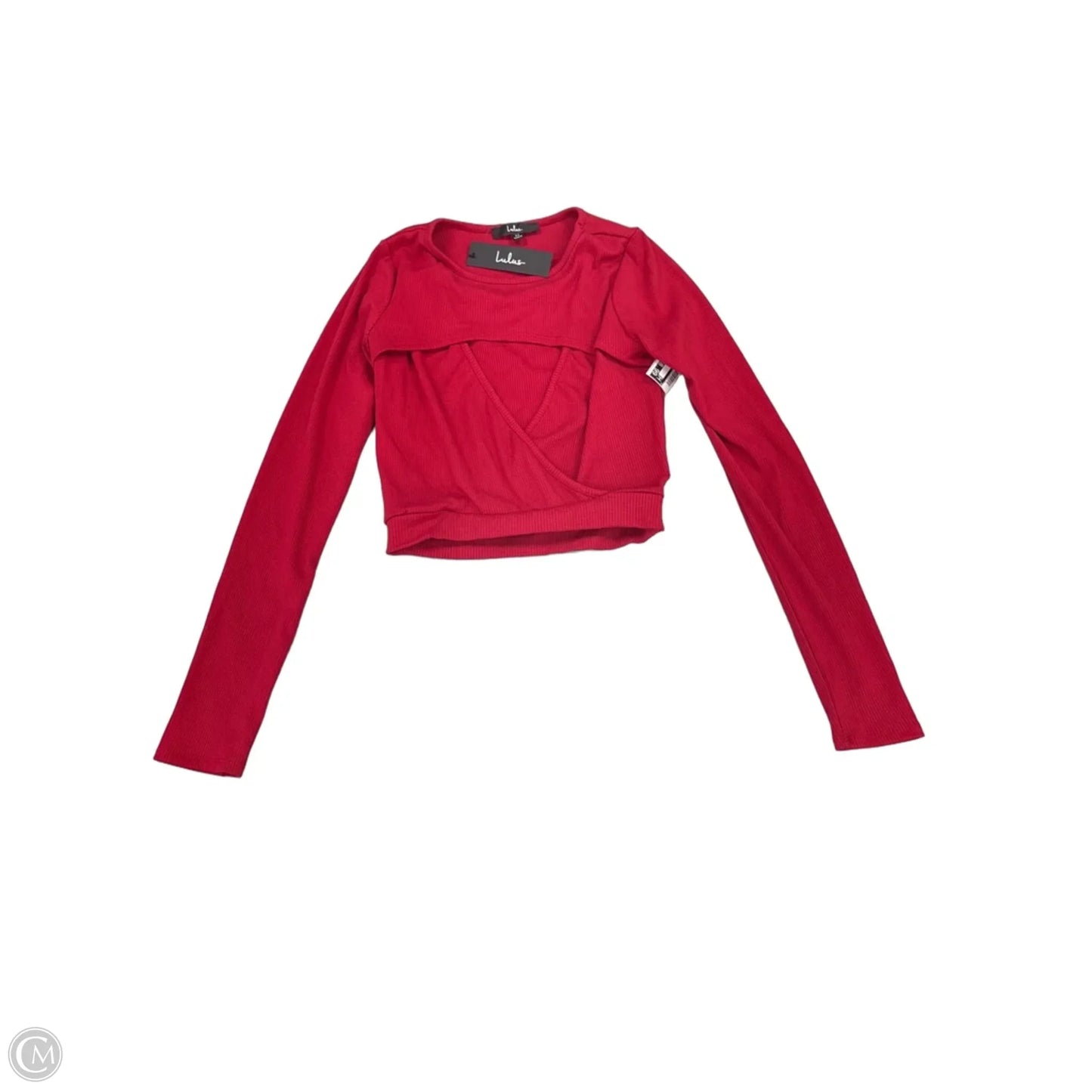 Top Long Sleeve By Lulus In Red, Size: Xs