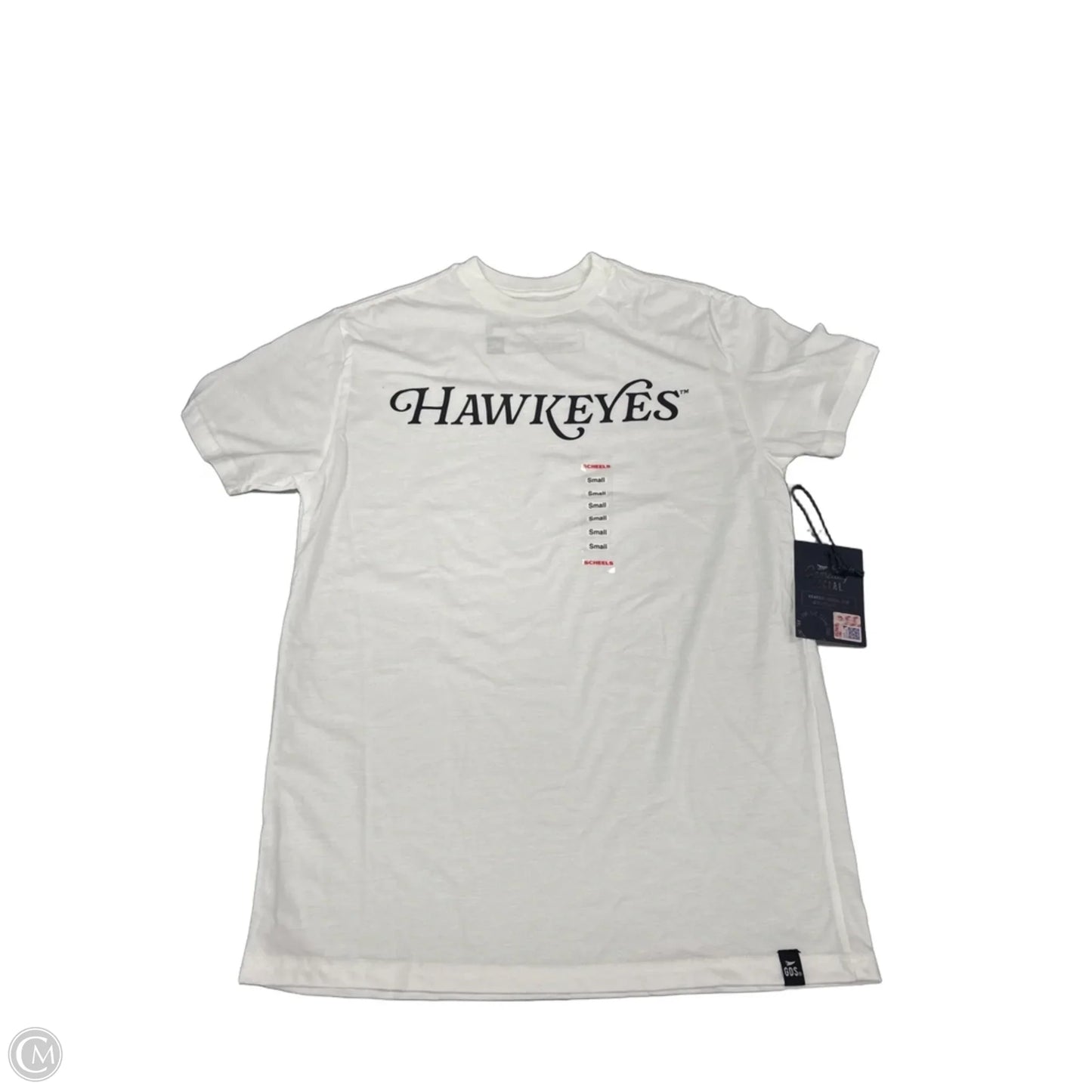 Top Short Sleeve By Cme In White, Size: S