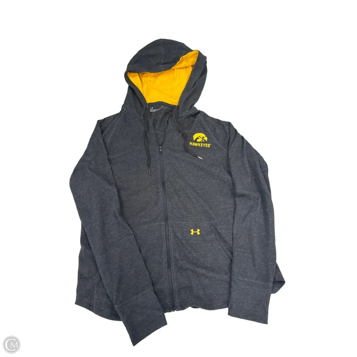 Top Long Sleeve By Under Armour In Black, Size: S