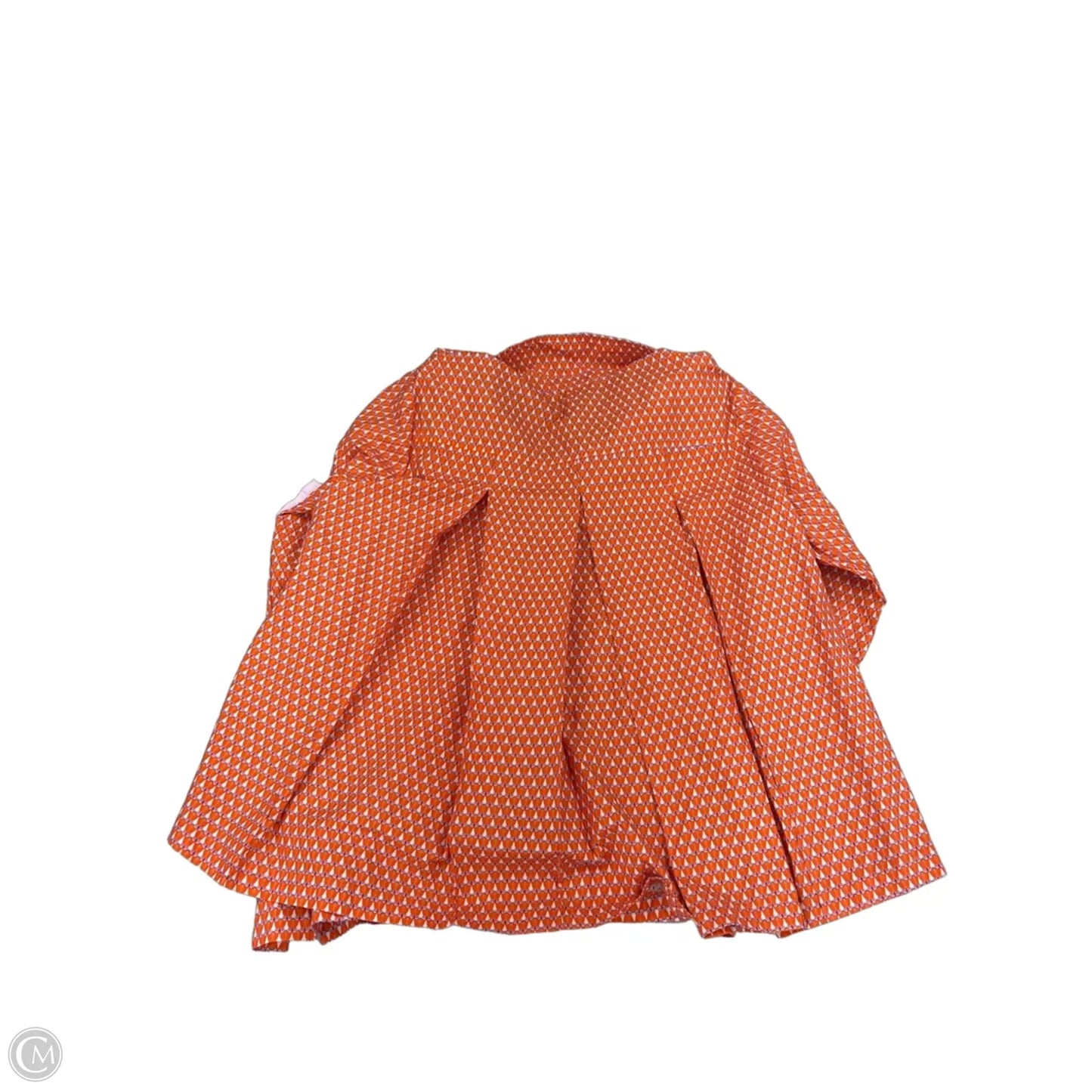 Top Long Sleeve By Cme In Orange, Size: M