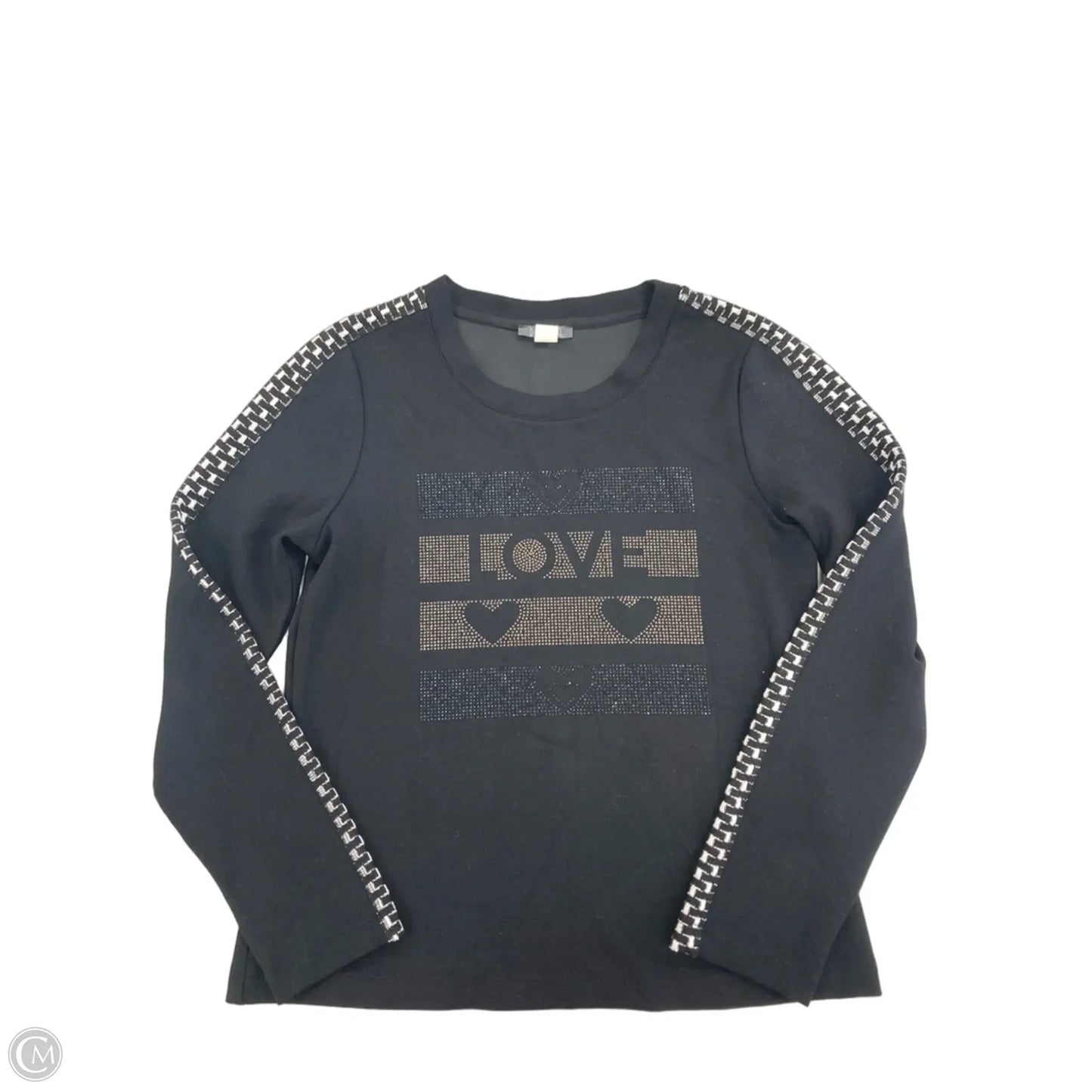 Top Long Sleeve By Cmc In Black, Size: S