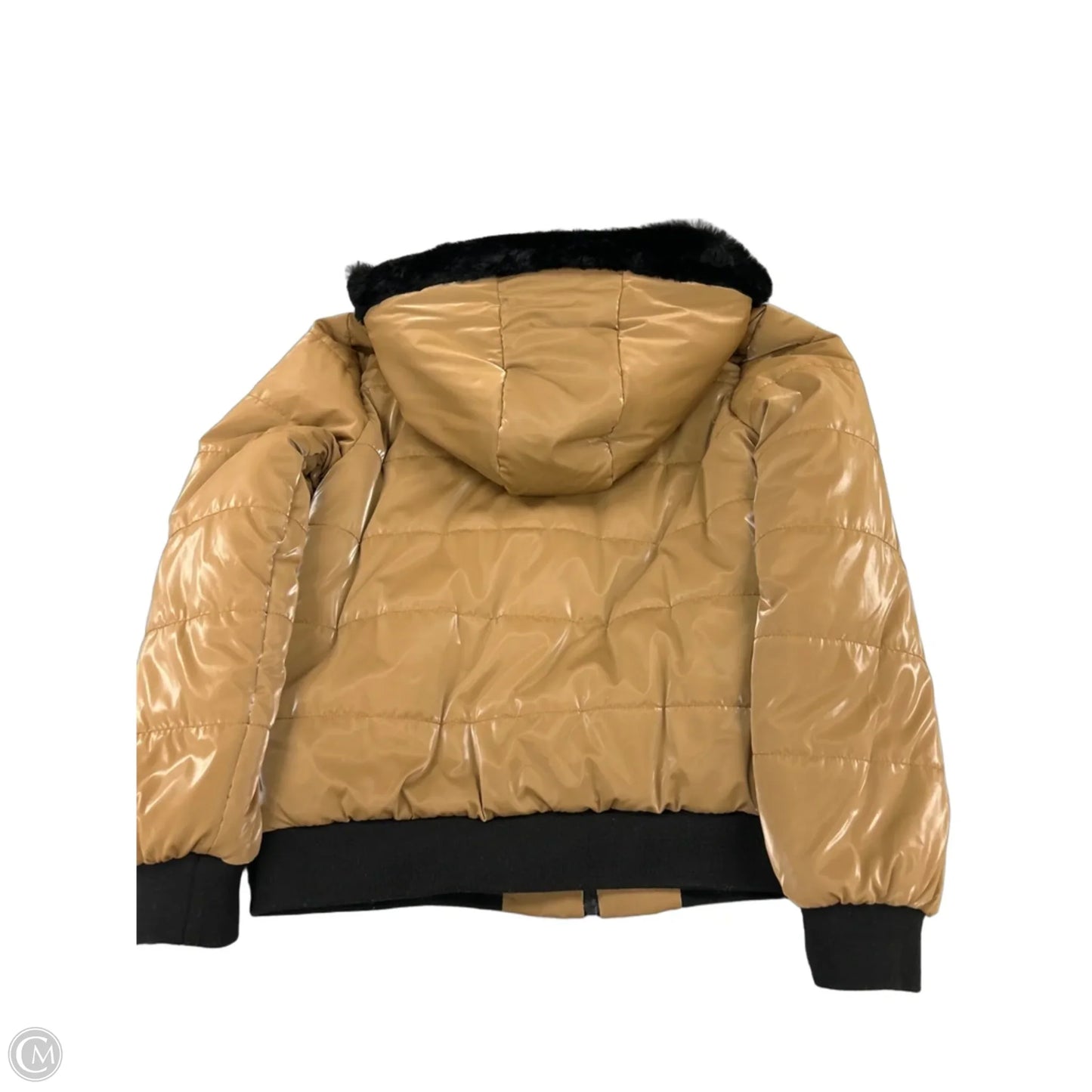 Coat Puffer & Quilted By Cmb In Brown, Size: S