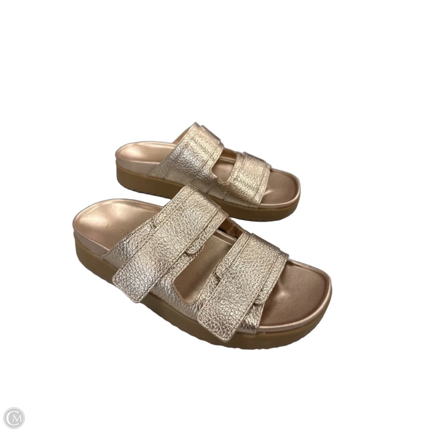 Sandals Flats By Vionic In Rose Gold, Size: 7