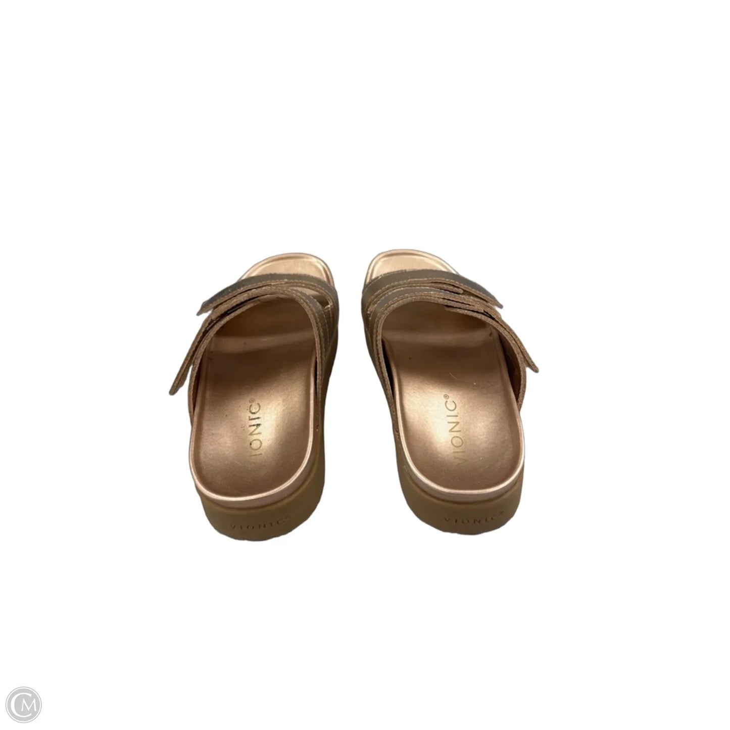 Sandals Flats By Vionic In Rose Gold, Size: 7