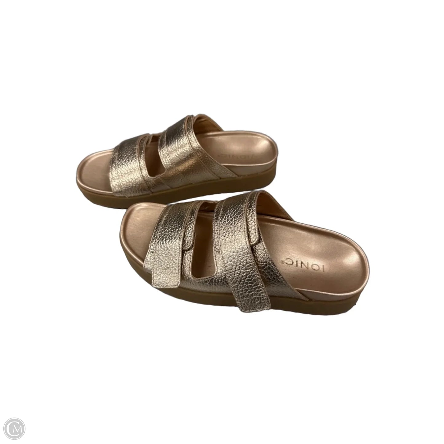 Sandals Flats By Vionic In Rose Gold, Size: 7