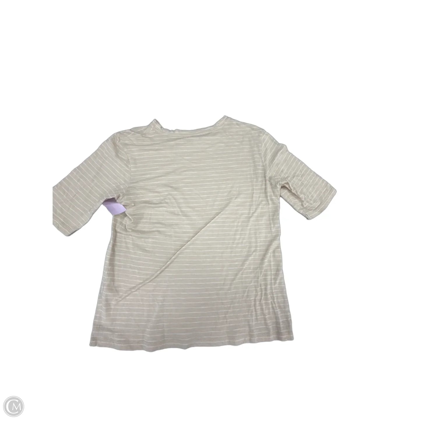 Top Long Sleeve By Vince In Striped Pattern, Size: M