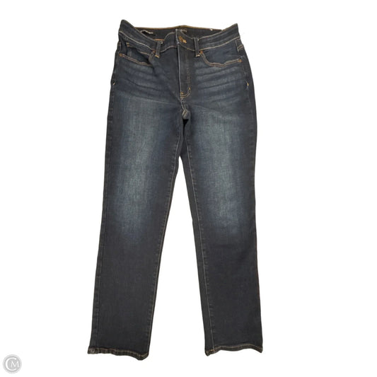 Jeans Straight By Talbots In Blue Denim, Size: 6p