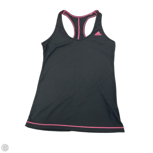 Athletic Tank Top By Adidas In Black, Size: M
