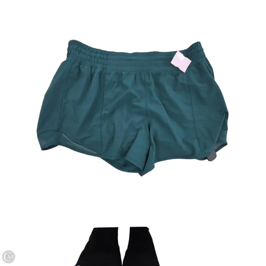 Athletic Shorts By Lululemon In Teal, Size: 12
