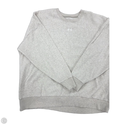 Sweatshirt Crewneck By Under Armour In Beige, Size: M