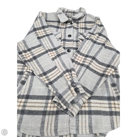 Jacket Shirt By Cme In Grey, Size: Xl