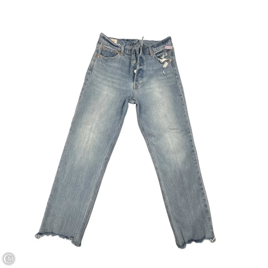 Jeans Straight By Gap In Blue Denim, Size: 10