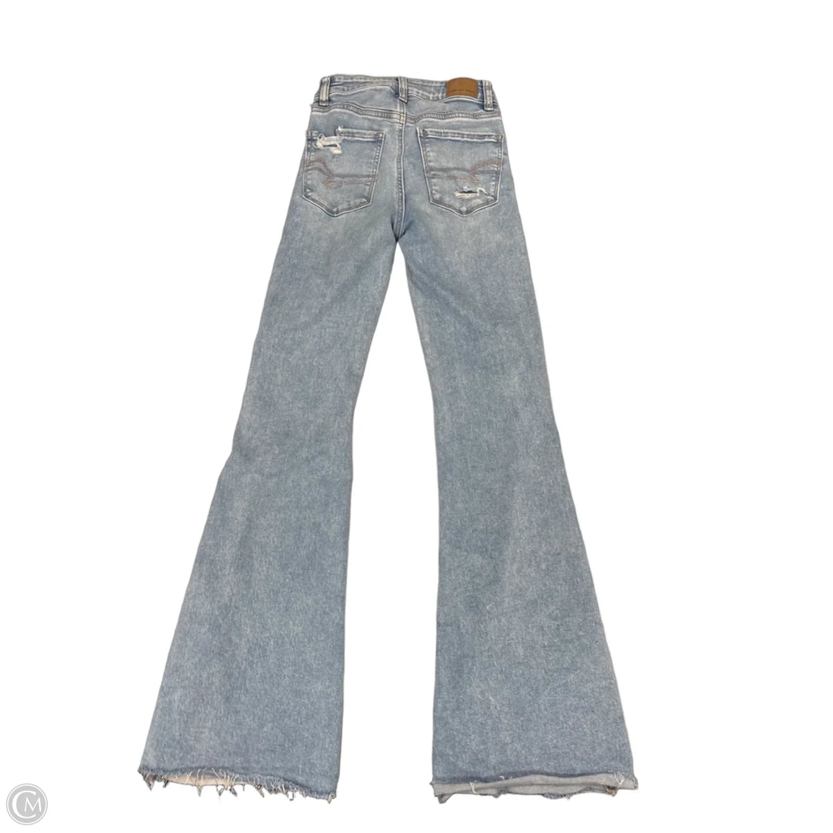 Jeans Flared By American Eagle In Blue Denim, Size: 00
