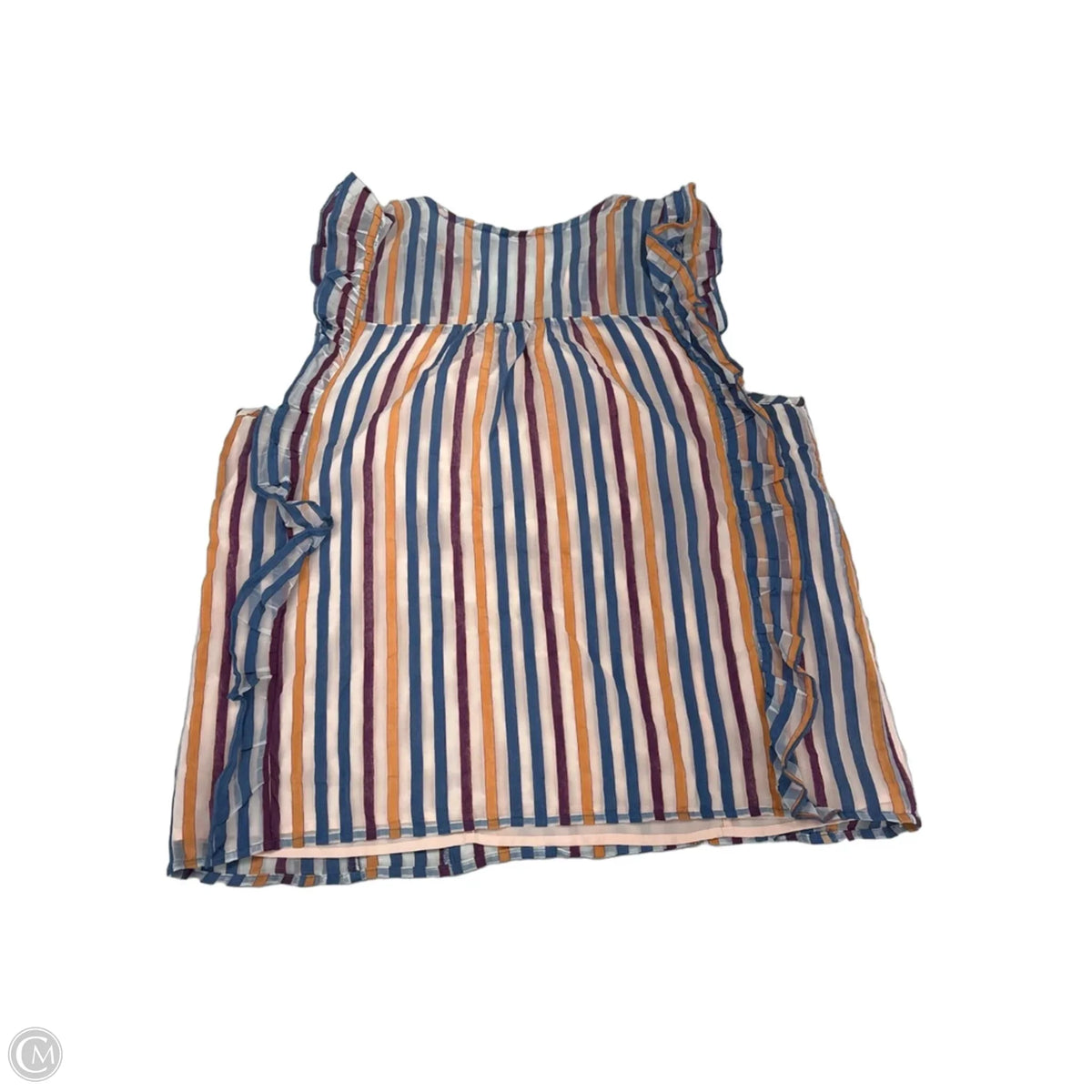 Top Sleeveless By Maeve In Striped Pattern, Size: S