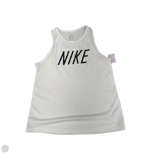 Athletic Tank Top By Nike In White, Size: S