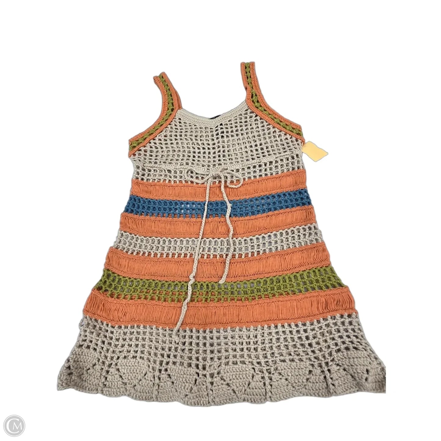 Swimwear Cover-up By Cecico In Orange & Tan, Size: M