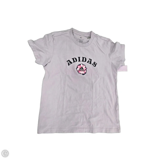 Top Short Sleeve By Adidas In Purple, Size: S