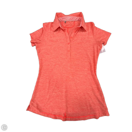 Top Short Sleeve By Under Armour In Coral, Size: S