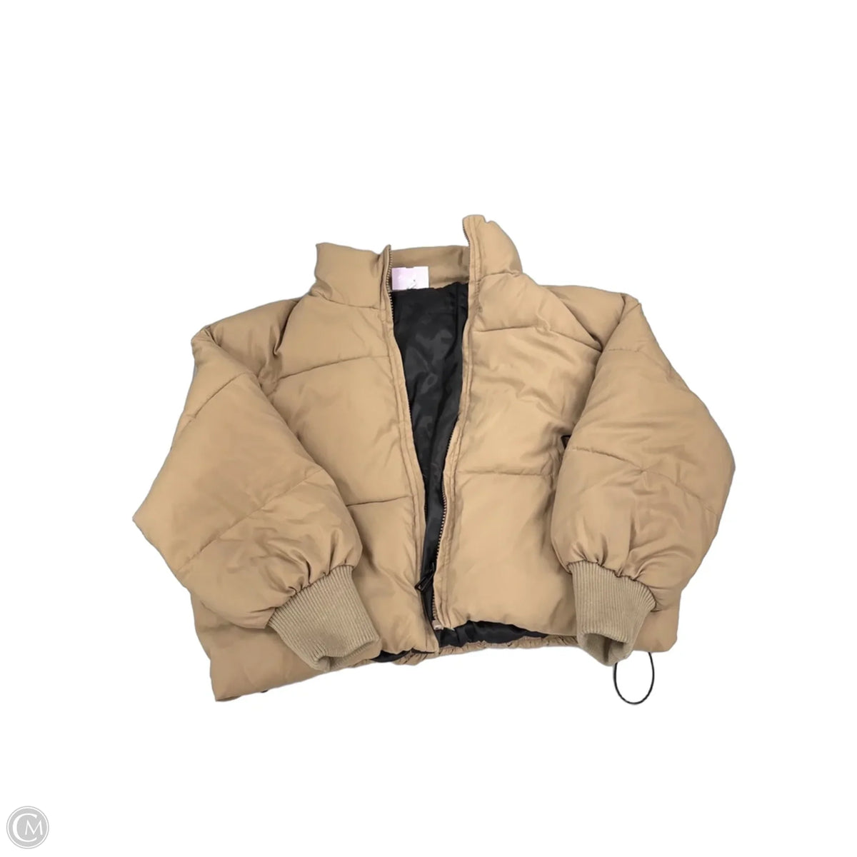 Coat Puffer & Quilted By Shein In Tan, Size: M