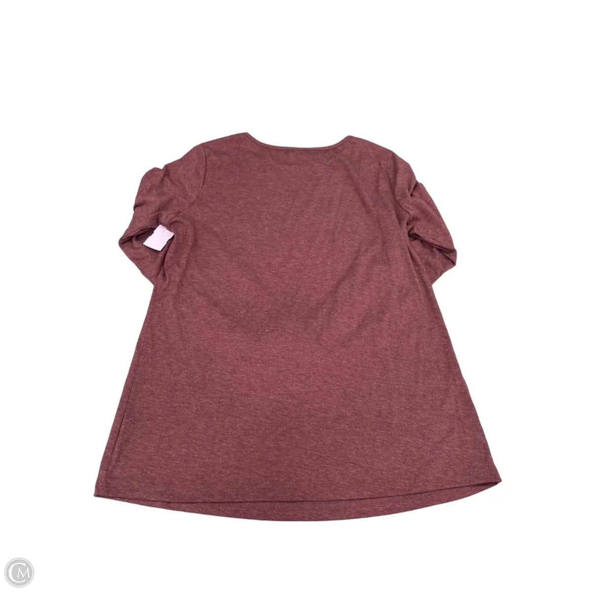 Top Long Sleeve By Ofeefan In Red, Size: L