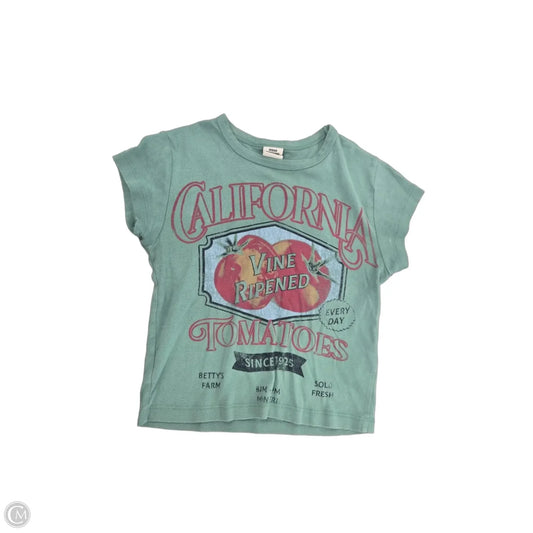 Top Short Sleeve By Urban Outfitters In Green, Size: S