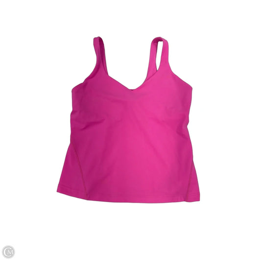 Athletic Bra By Lululemon In Pink, Size: 10