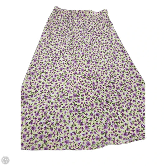 Skirt Midi By Rachel Zoe In Purple & Yellow, Size: Xs