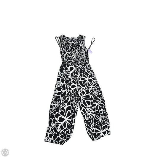 Jumpsuit By Calvin Klein In Black & Cream, Size: Xs