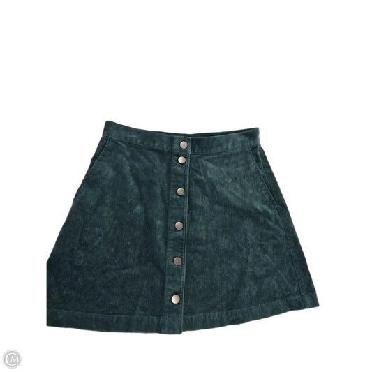 Skirt Mini & Short By Uniqlo In Green, Size: 6