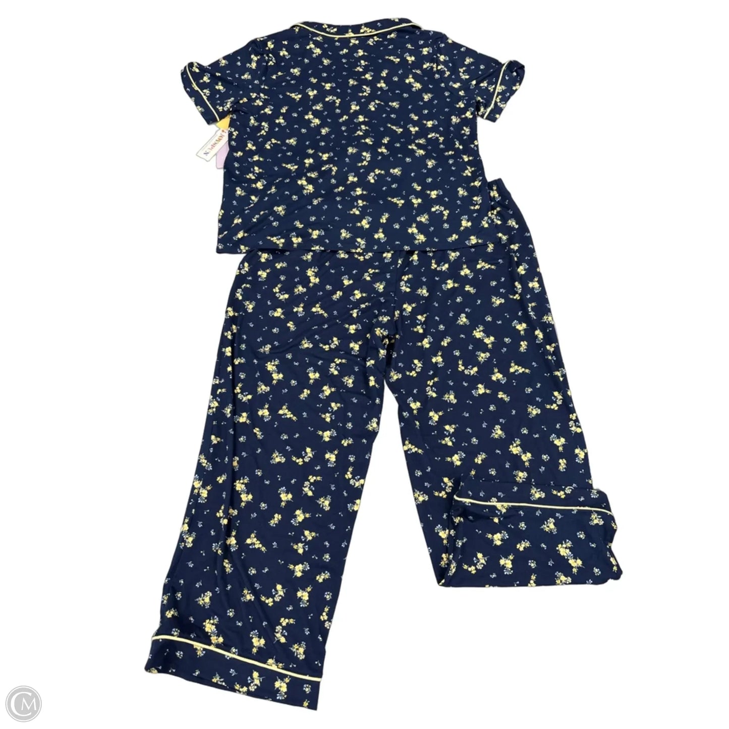 Pajamas 2pc By Joyspun In Floral Print, Size: L