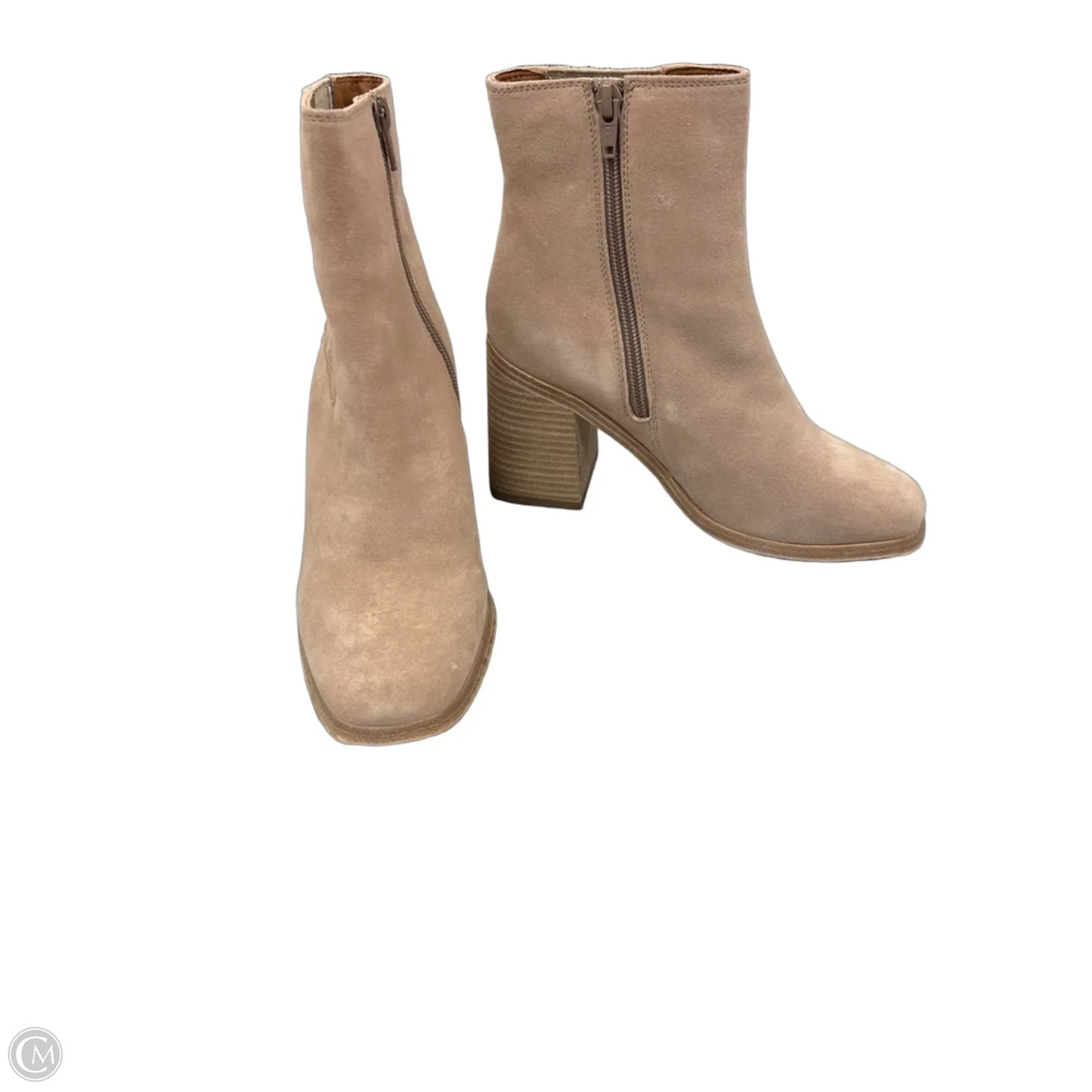Boots Ankle Heels By Cmc In Beige, Size: 6