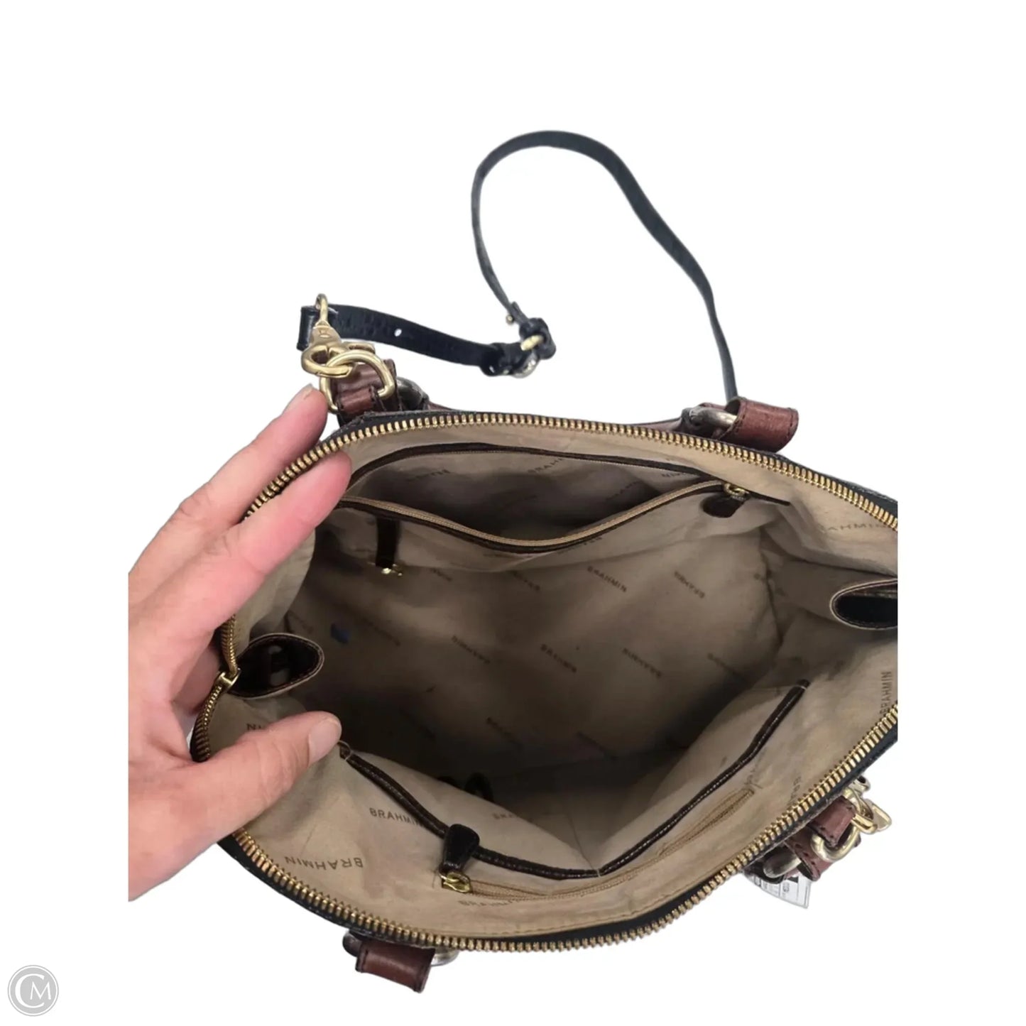 Handbag Designer By Brahmin, Size: Medium