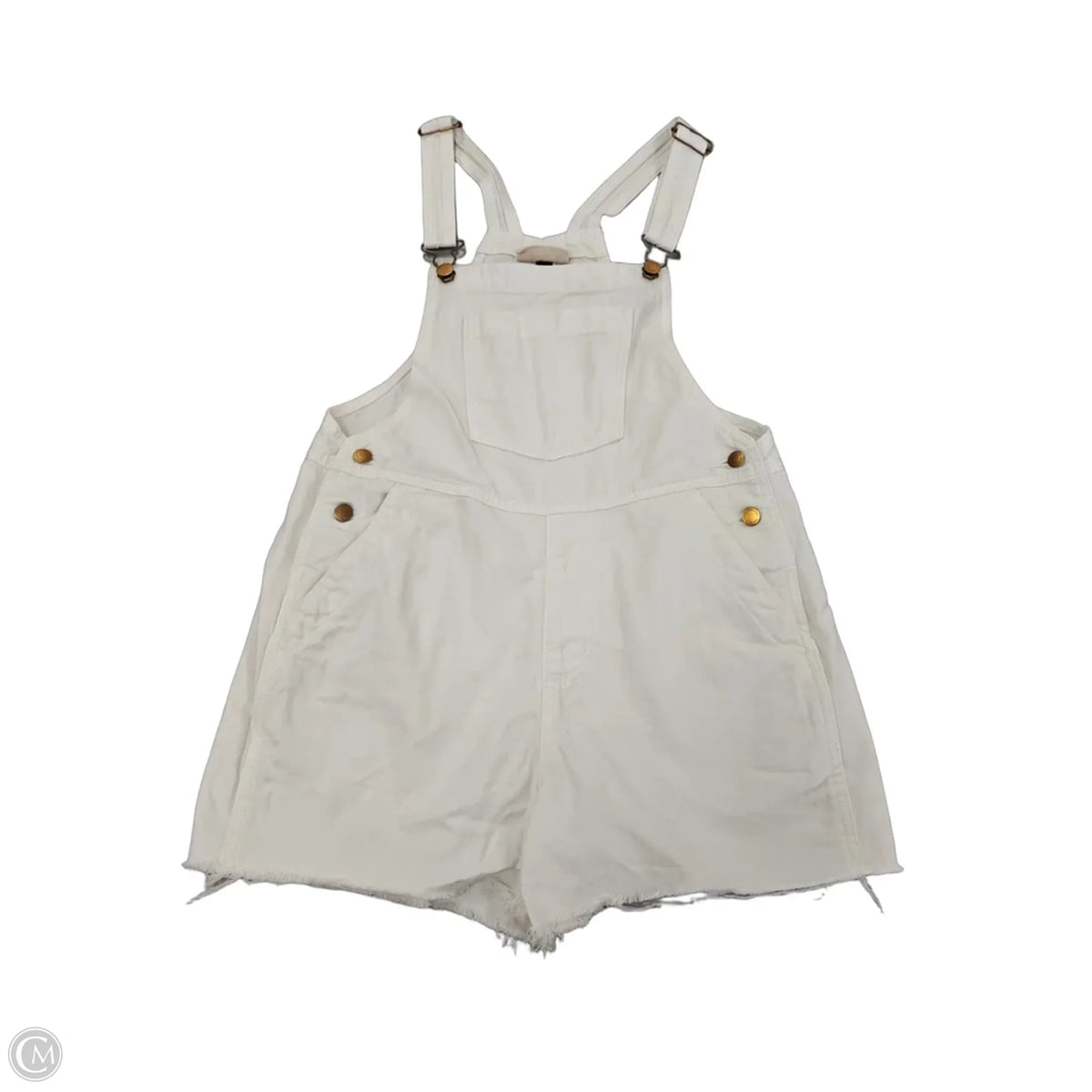 Shortalls By Universal Thread In White Denim, Size: Xs