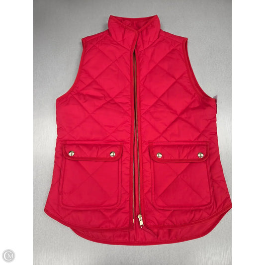 Vest Puffer & Quilted By J. Crew In Red, Size: Xs