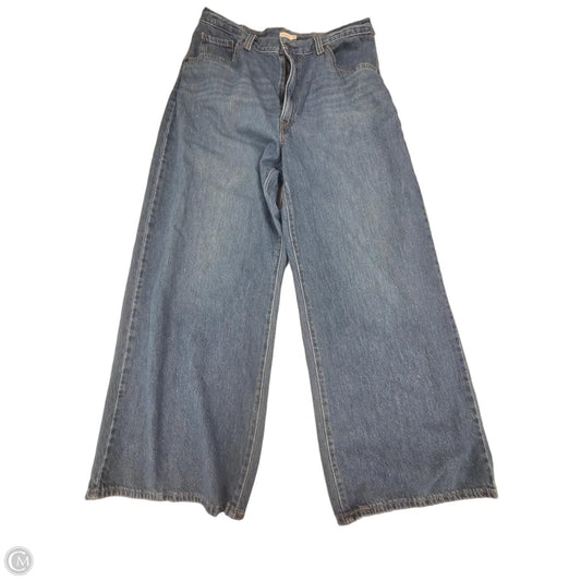 Jeans Wide Leg By Levis In Blue Denim, Size: 12