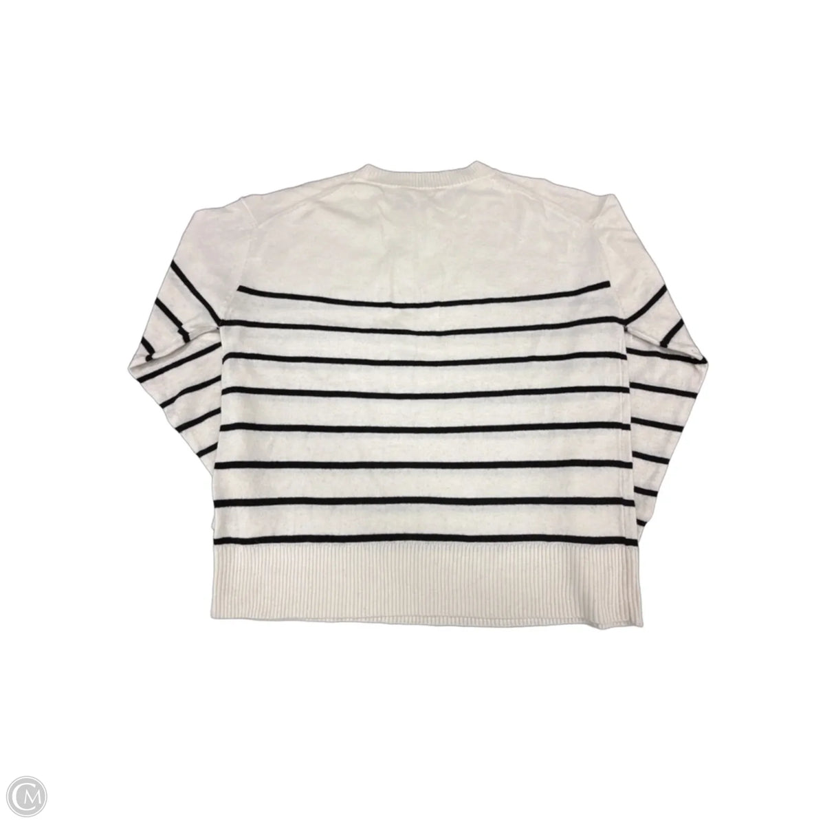 Top Long Sleeve By Cme In Black & White, Size: S