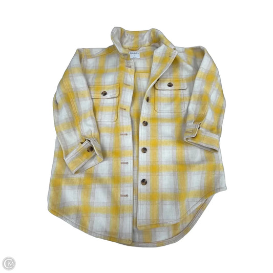 Jacket Shirt By Old Navy In Yellow, Size: L