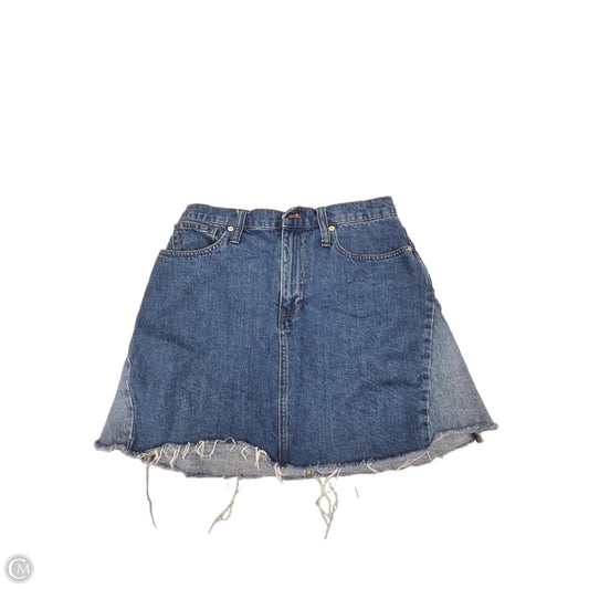 Skirt Mini & Short By Madewell In Blue Denim, Size: 10
