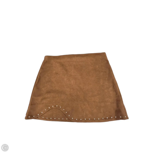 Skirt Mini & Short By Hyfve In Brown, Size: 16